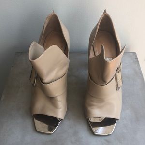 Salvatore Ferragamo Sesamo Calf Leather Booties